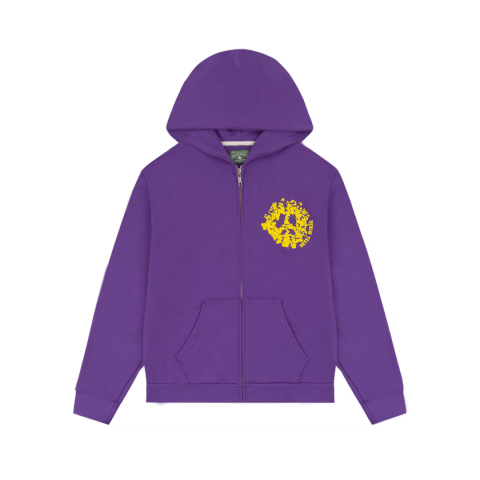 Denim Tears University Zip Hoodie  Purple
