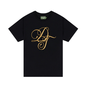 DENIM TEARS METALLIC GOLD SCRIPT TEE