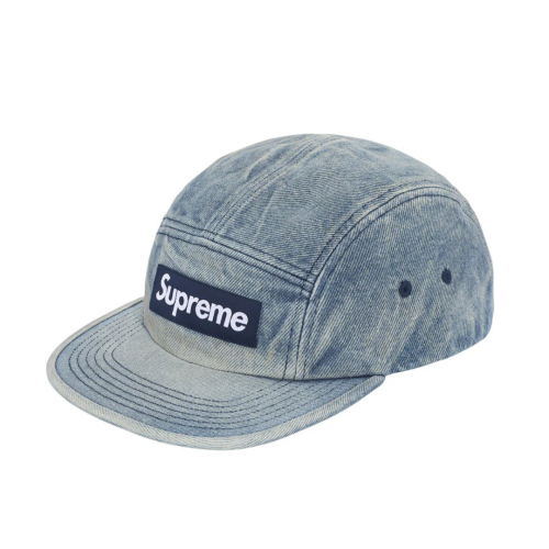 Supreme Washed Chino Twill Camp Cap Denim
