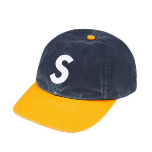 Supreme Pigment Coated 2-Tone S Logo 6-Panel Navy