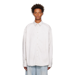 Koszula Balenciaga Beige Paint Splatter Shirt