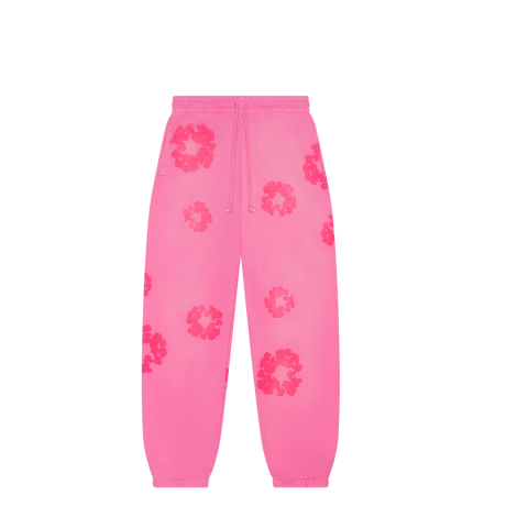 Spodnie Denim Tears Cotton Wreath Pink