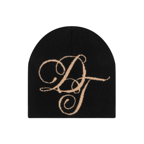 DENIM TEARS METALLIC GOLD SCRIPT BEANIE
