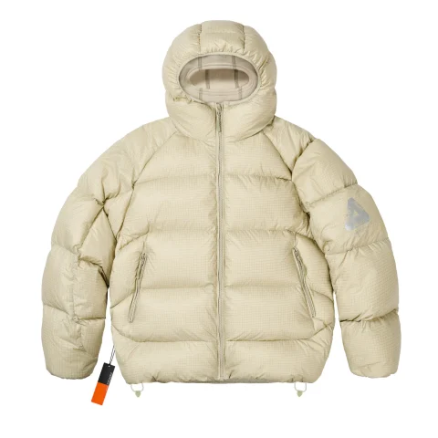 Palace Pertex Opaque Balaclava Puffer Jacket Grey