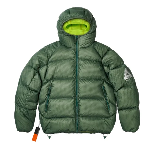 Palace Pertex Opaque Balaclava Puffer Jacket Green