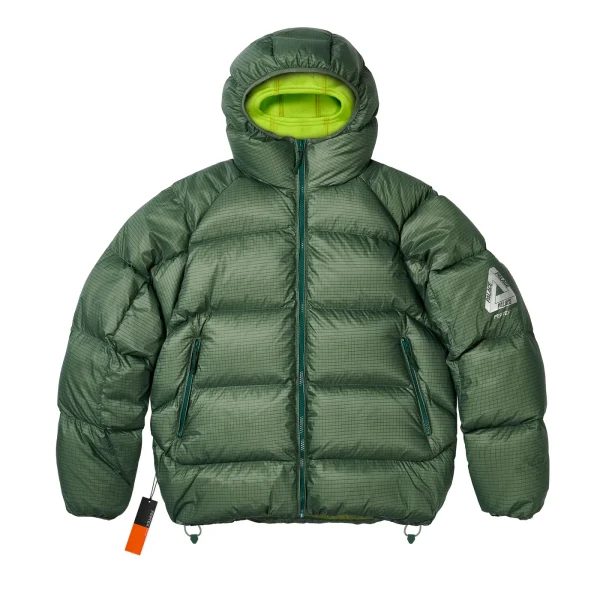 Palace Pertex Opaque Balaclava Puffer Jacket Green