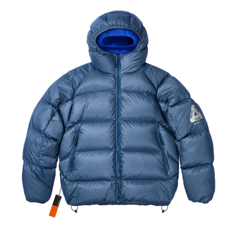 Palace Pertex Opaque Balaclava Puffer Jacket Blue