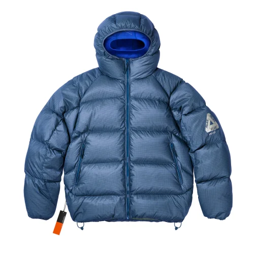 Palace Pertex Opaque Balaclava Puffer Jacket Blue
