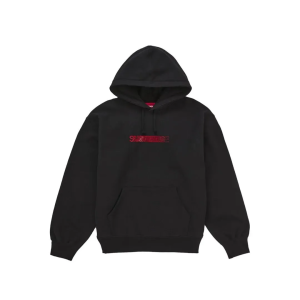 Supreme Swarovski Motion Logo Hooded Sweatshirt Black