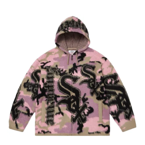 Supreme x Chicago White Sox Zip Up Hooded Sweater Pink Camo