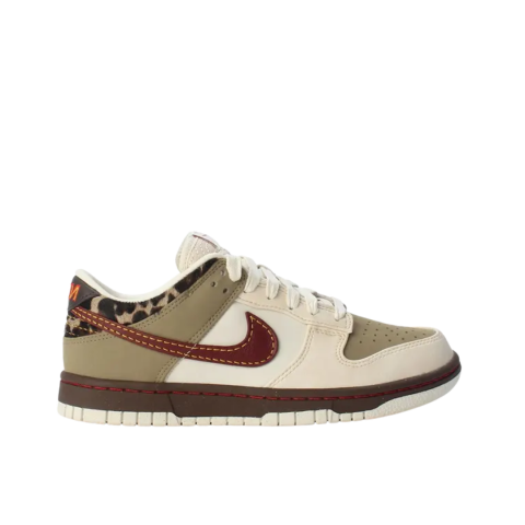 Nike Wmns Dunk Low Khaki Team Red
