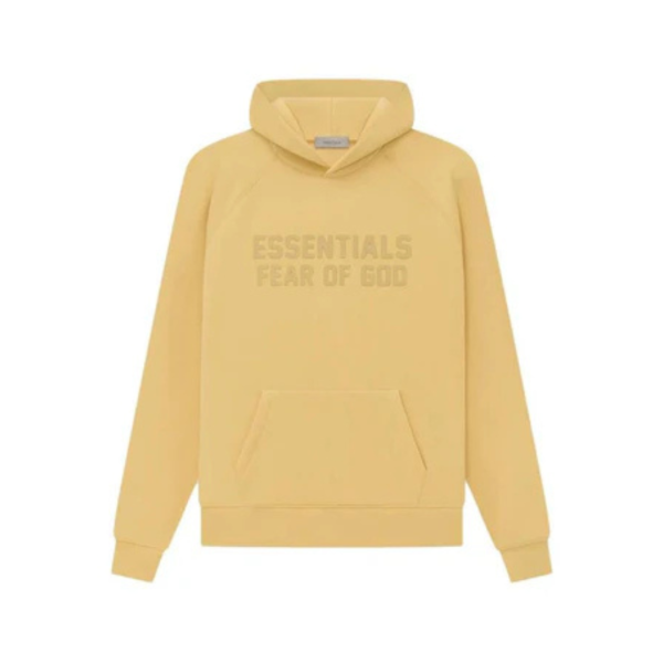 Fear of God Essentials SS23 Waffle Raglan Hoodie Light Tuscan