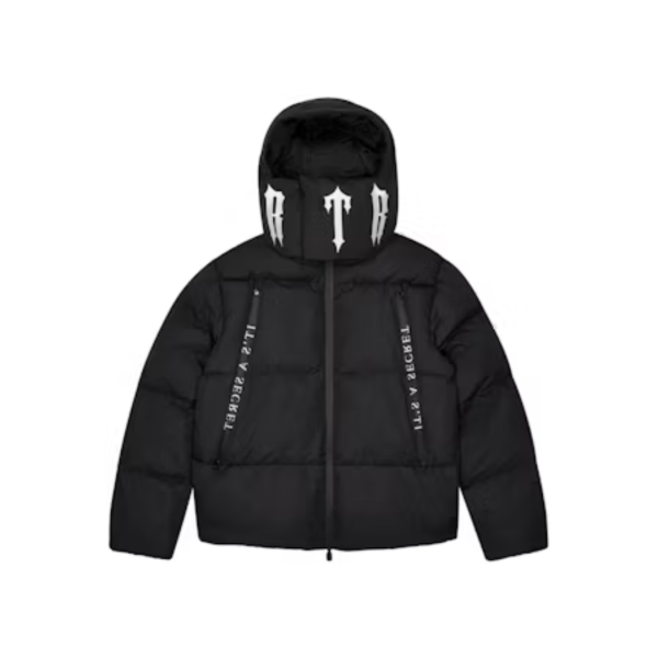 Trapstar Irongate Collar Puffer Jacket Black