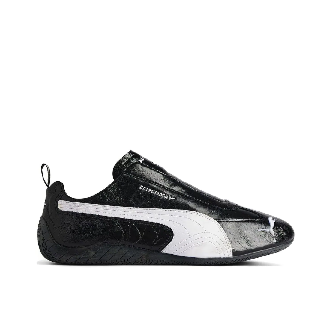 Balenciaga X Puma Speedcat Leather Black White KICKS ZONE balenciaga-x-puma-speedcat-leather-black-white-kicks-zone