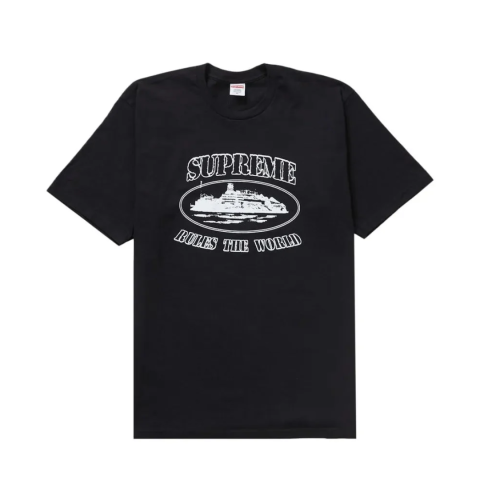Supreme Corteiz Rules The World Tee Black