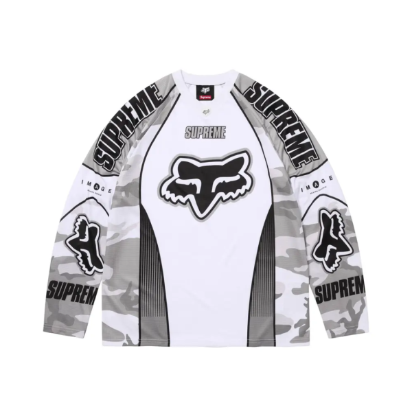 Supreme x Fox Racing DMX Jersey Snow Camo