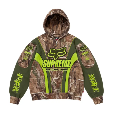 Supreme x Fox Racing Zip Up Hooded Sweatshirt 'Realtree AP Camo'