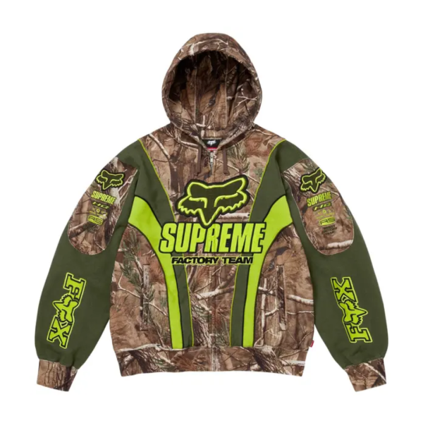Supreme x Fox Racing Zip Up Hooded Sweatshirt 'Realtree AP Camo'