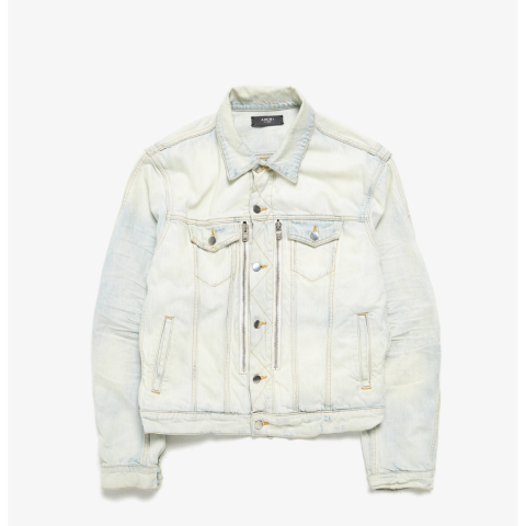 Amiri Denim Washed Biker Elbow