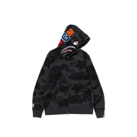 A Bathing Ape 30th Anniversary Line Camo Shark Full Zip Hoodie