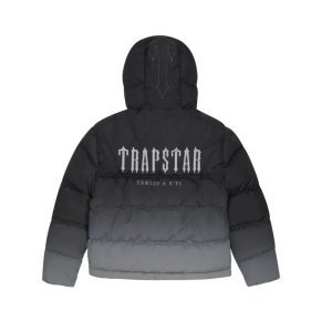 Trapstar Decoded Hooded 2.0 Puffer Jacket Black Gradient