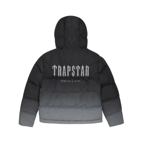 Trapstar Decoded Hooded 2.0 Puffer Jacket Black Gradient