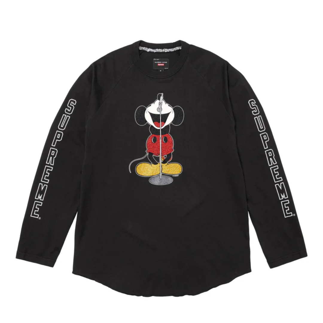 Supreme Number Nine Mickey Mouse Lサイズ Supreme Number Nine Mickey Mouse Reglan Top – KicksZone