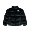 Supreme The North Face Faux Fur Nuptse Jacket Black