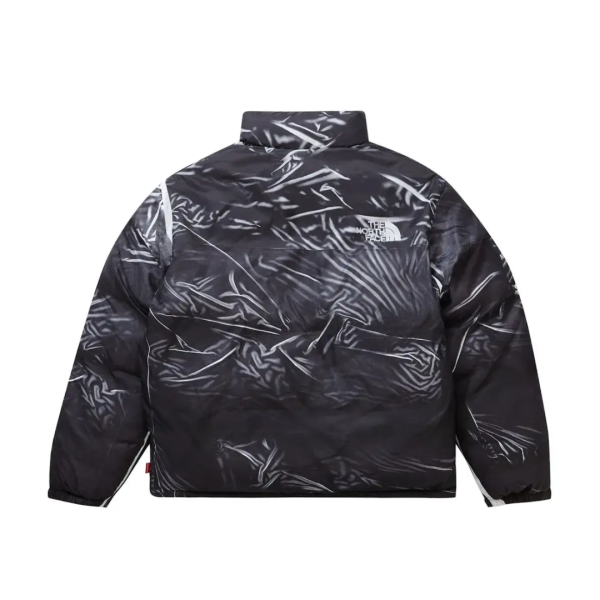 Supreme The North Face Printed Nuptse Trompe L'oeil Jacket Black