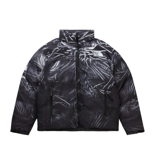 Supreme The North Face Printed Nuptse Trompe L'oeil Jacket Black
