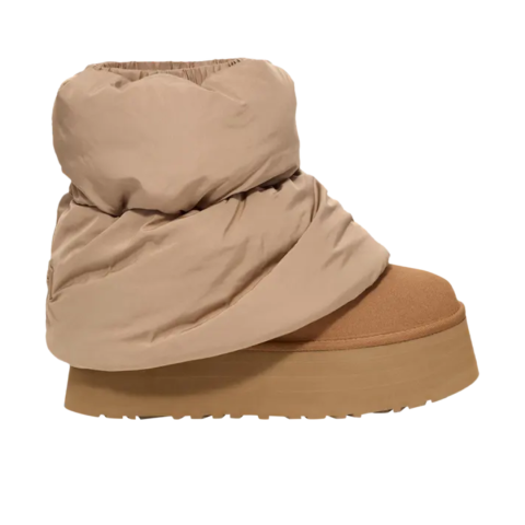 UGG Wmns Classic Mini Dipper Puffer Amphora Chestnut