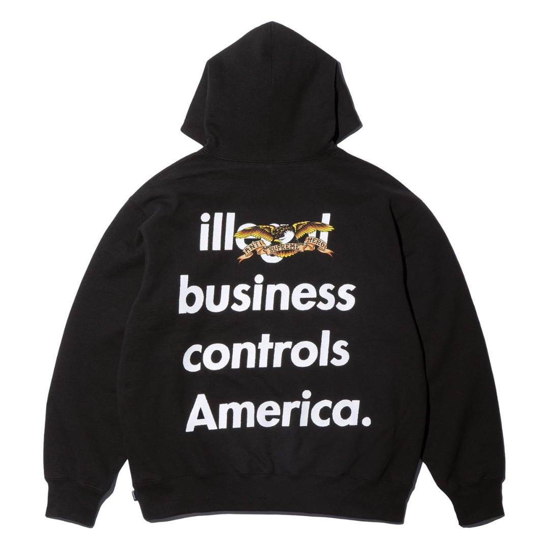 Bluza Supreme Illegal Business Controls America - KICKS ZONE
