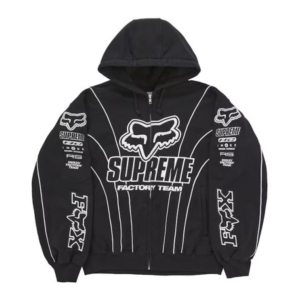 Supreme x Fox Racing Zip Up Hooded Pullover
