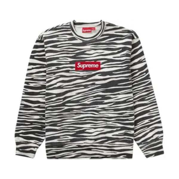 Supreme Box Logo Zebra Print