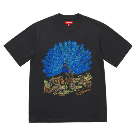 Supreme Peacock Tee Black