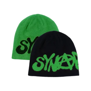 SYNA WORLD REVERSIBLE SYNARCHY BEANIE - BLACK/GREEN