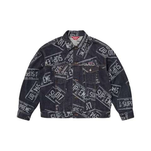 Supreme Denim Trucker Jacket 'License Plate'