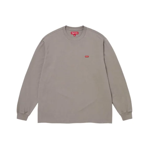 Supreme Small Box Longsleeve Tee 'Grey'