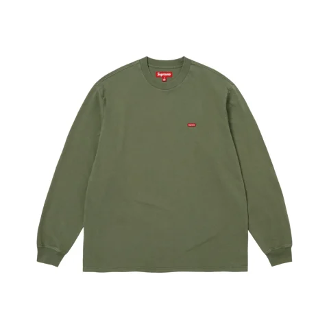 Supreme Small Box Longsleeve Tee 'Dark Olive'