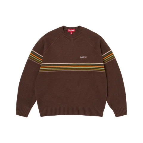 Supreme Raised Stripe Sweater 'Brown'