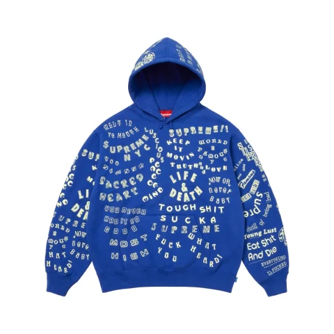 Supreme Too Deadly Hooded Sweatshirt 'Royal'