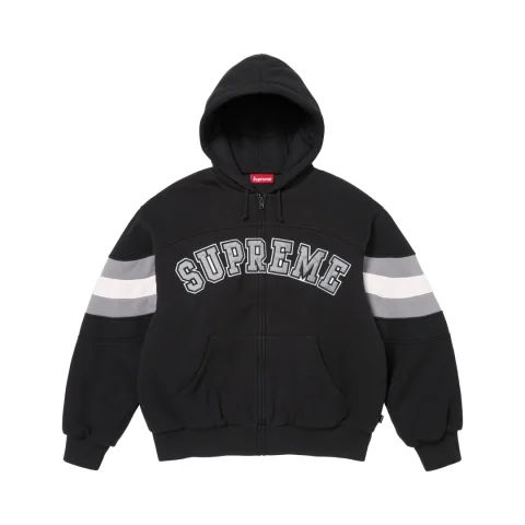 Supreme Filled Zip Up Hooded Sweatshirt 'Black'