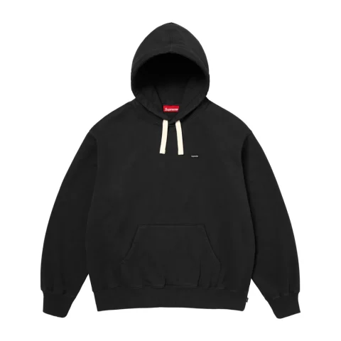 Supreme Small Box Drawcord Hooded Sweatshirt 'Black'