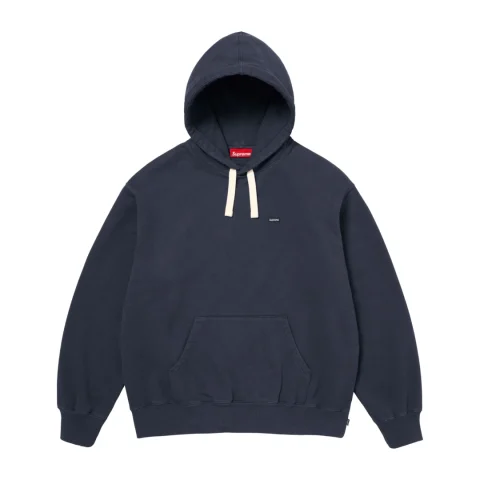 Supreme Small Box Drawcord Hooded Sweatshirt 'Navy'