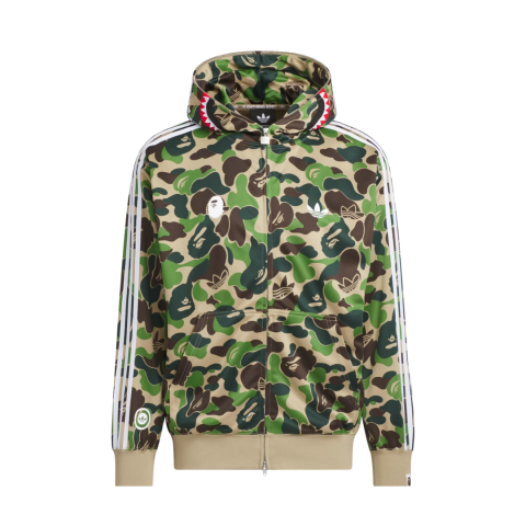 Bluza Bape Shark x Adidas Green Camo