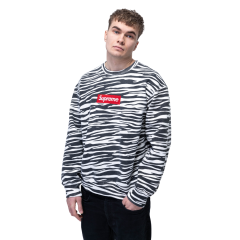 Bluza Supreme Box Logo Zebra