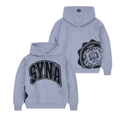Syna World Collage Hood Grey Marl