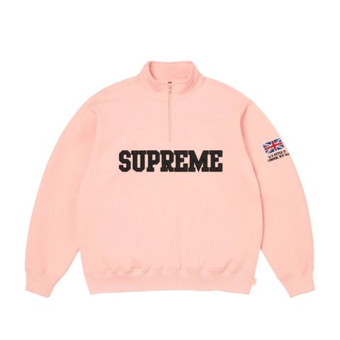 Bluza Supreme Half Zip Pullover Pink