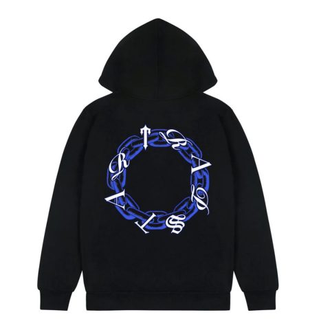 Trapstar Chain Script Hoodie - Black/Ice