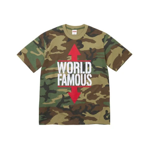 Supreme World Famous Tee 'Woodland Camo'